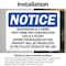 Signmission Trespassing Is A Crime Theft From This Construction OSHA Notice Sign, Vinyl Decal, 7in x 5in, 2PK OS-2PACK-NS-D-57-L-18732 - alternate 4